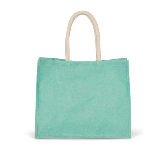 JUTE BEACH BAG - Ice Mint - Main