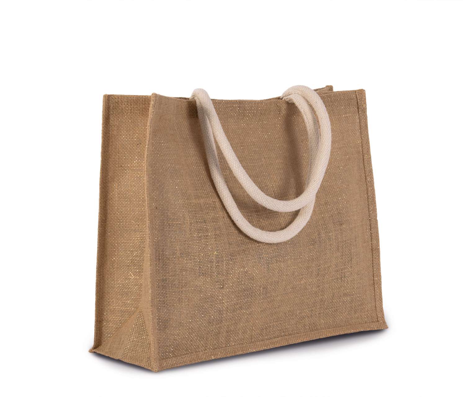 JUTE BEACH BAG - Natural/Gold - Additional