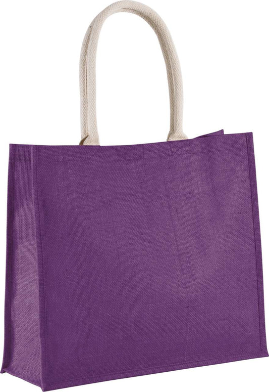 JUTE BEACH BAG - Plum Violet - Main