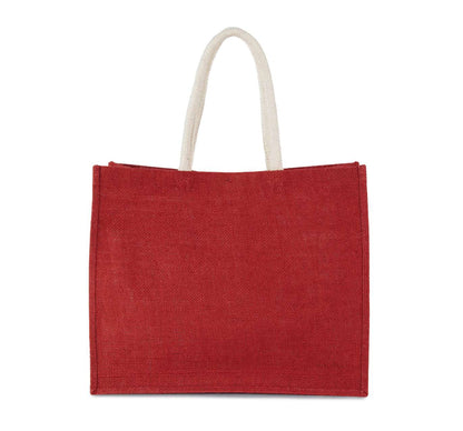 JUTE BEACH BAG - Red Clay - Main