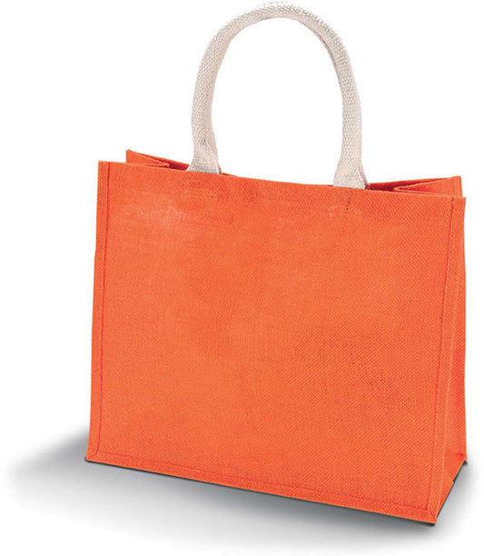 JUTE BEACH BAG - Saffron - Main