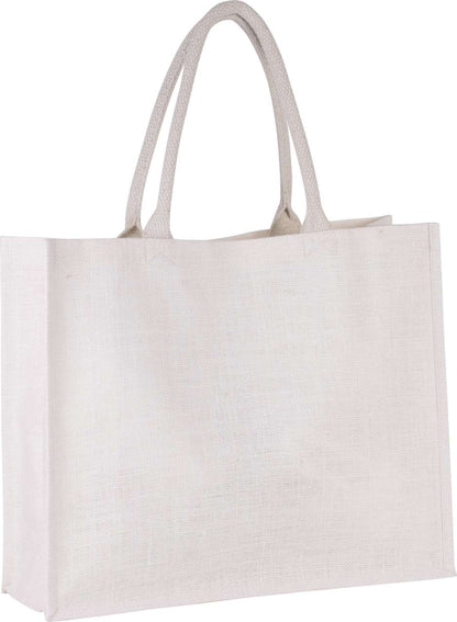 JUTE BEACH BAG - White - Main