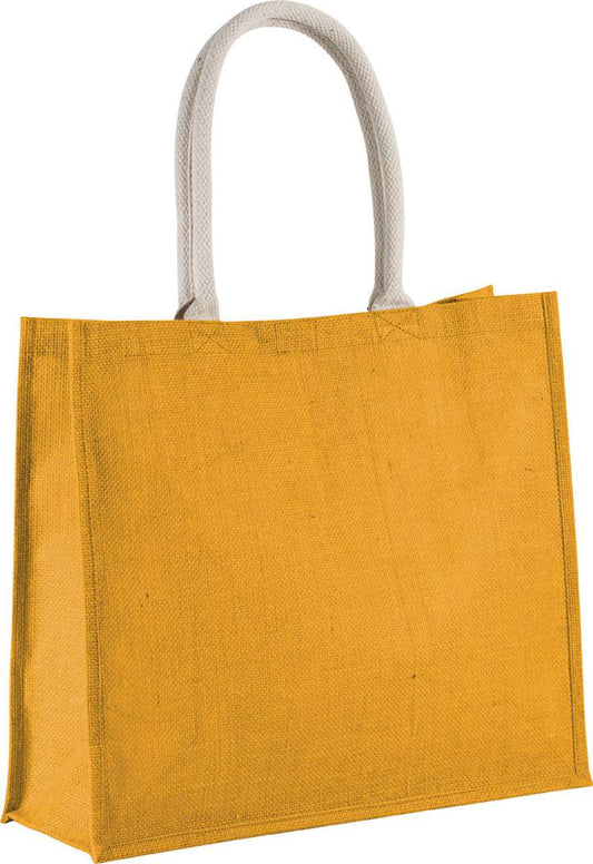 JUTE BEACH BAG - Yellow - Main