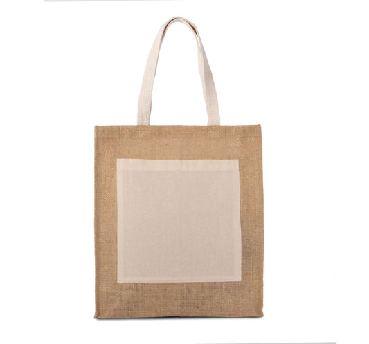 JUTE SHOPPER BAG - Natural/Gold - Main