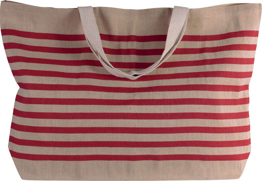 LARGE JUCO HOLD-ALL BAG - Natural/Red - Main