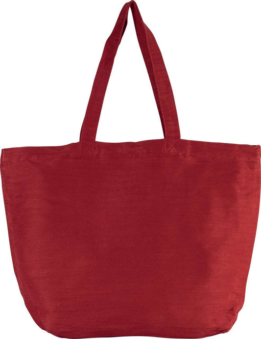 LARGE LINED JUCO BAG - Washed Crimson Red - Main