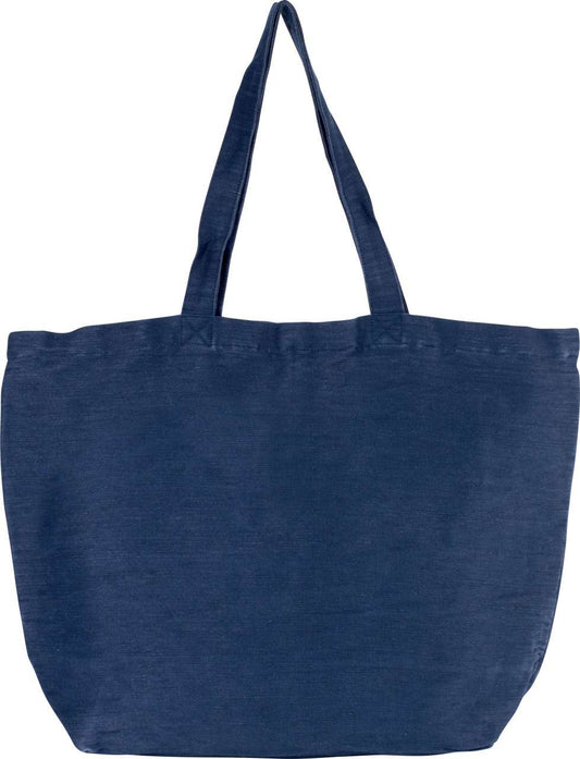 LARGE LINED JUCO BAG - Washed Midnight Blue - Main