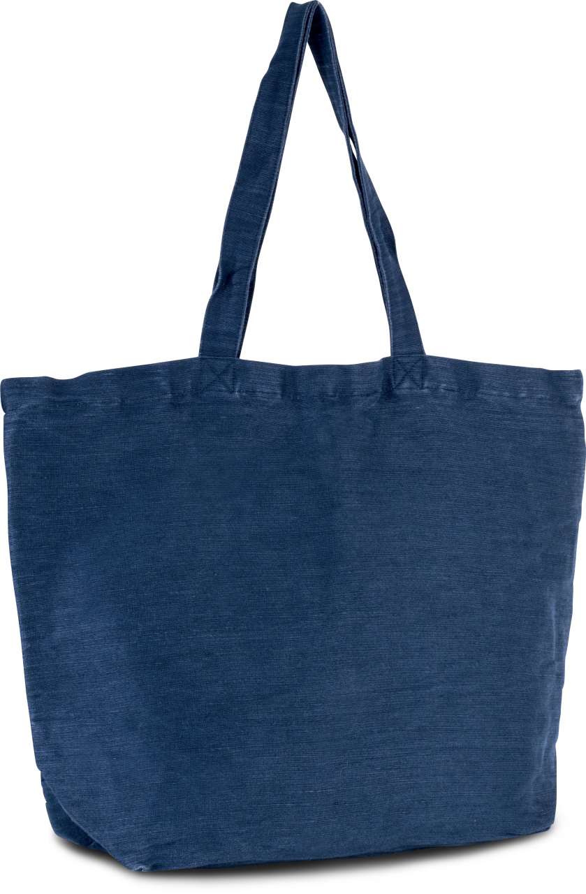 LARGE LINED JUCO BAG - Washed Midnight Blue - Additional