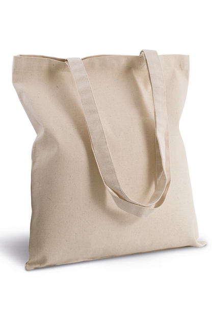 COTTON CANVAS SHOPPER BAG - Metal Grey - Model