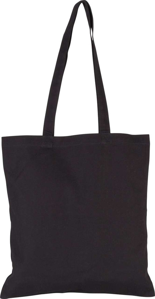 COTTON CANVAS SHOPPER BAG - Black - Main
