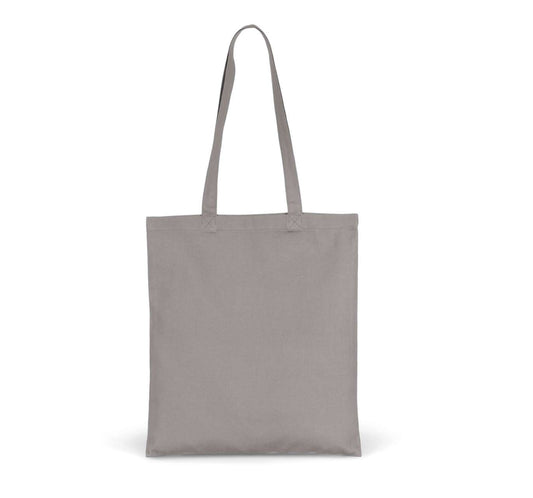 COTTON CANVAS SHOPPER BAG - Metal Grey - Main