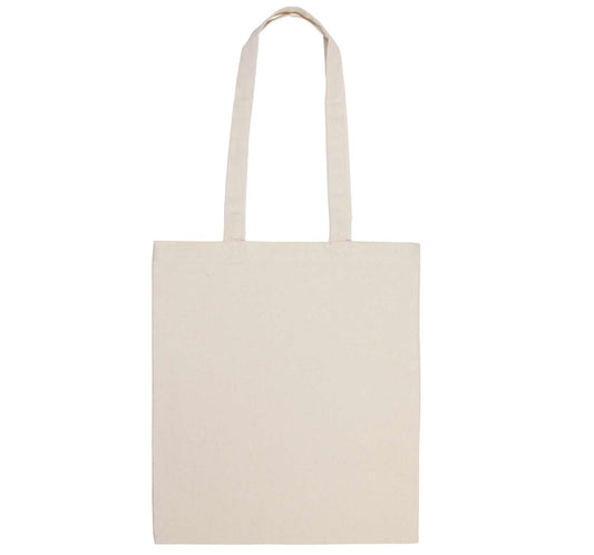 COTTON CANVAS SHOPPER BAG - Natural - Main