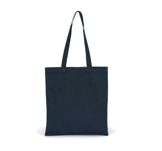 COTTON CANVAS SHOPPER BAG - Navy - Main
