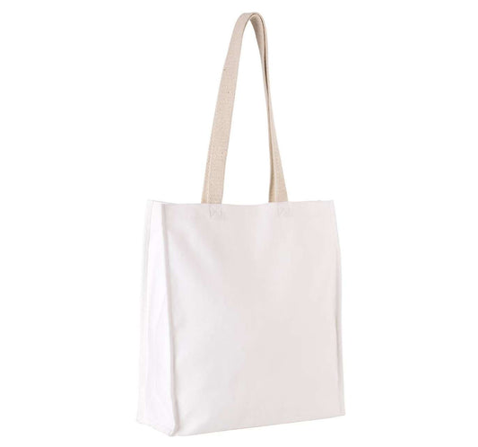TOTE BAG WITH GUSSET - White - Main