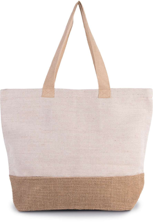 RUSTIC JUCO HOLD-ALL SHOPPER BAG - Rustic Natural/Natural - colorimageurl