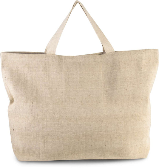 RUSTIC JUCO LARGE HOLD-ALL SHOPPER BAG - Rustic Natural - colorimageurl