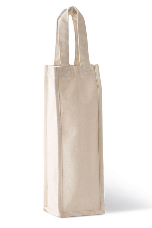 COTTON CANVAS BOTTLE BAG - Cherry Red - Main