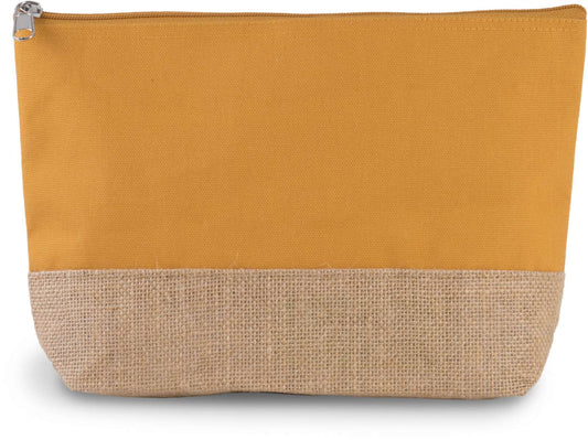 CANVAS & JUTE POUCH - Cumin Yellow/Natural - Main