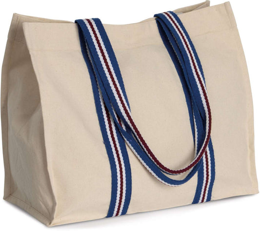 FASHION SHOPPING BAG IN ORGANIC COTTON - Natural - colorimageurl