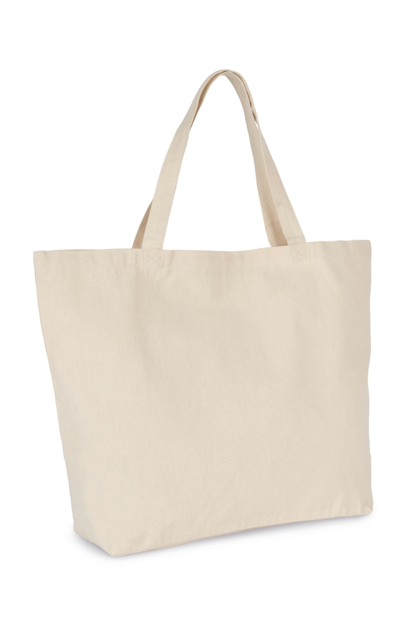 EXTRA-LARGE SHOPPING BAG IN COTTON - Natural - modelimageurl