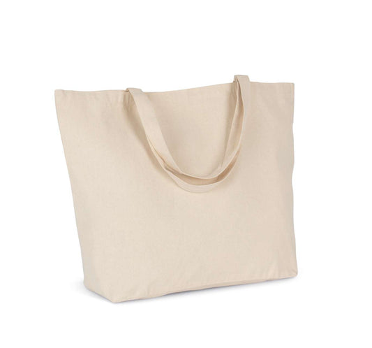 EXTRA-LARGE SHOPPING BAG IN COTTON - Natural - colorimageurl