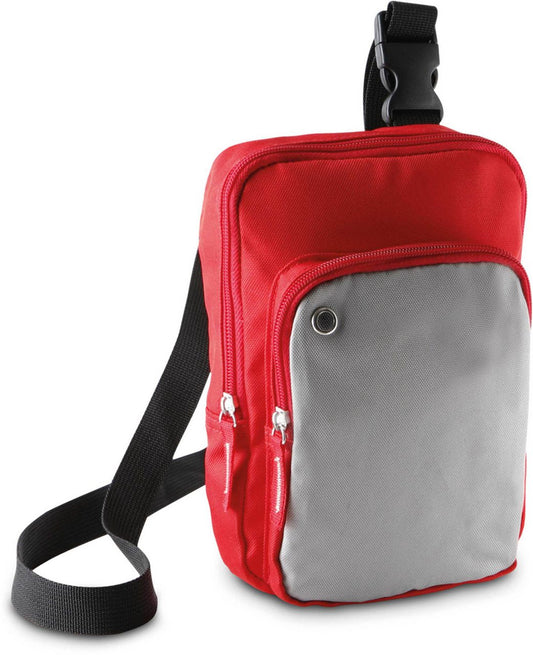 SHOULDER BAG - Red/Light Grey - Main