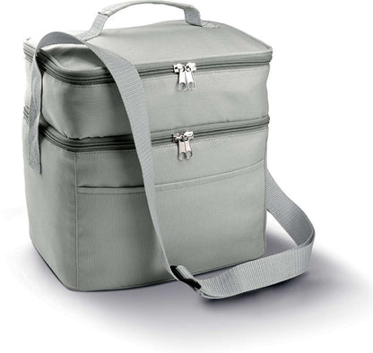 DOUBLE COMPARTMENT COOLER BAG - Light Grey - Main