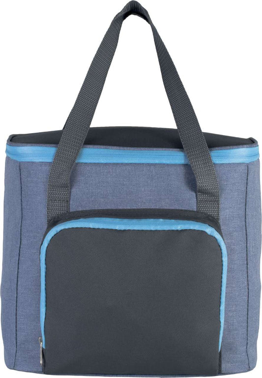 COOL BAG WITH ZIPPED POCKET - Light Blue Heather/Dark Grey - Main