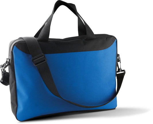 DOCUMENT BAG - Black/Royal Blue - Main