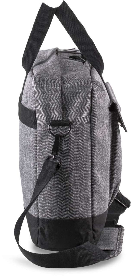 LAPTOP BAG - Grey Twill/Black - Main