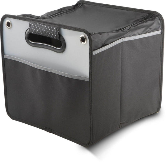 CAR BOOT ORGANISER WITH FLAP - Black - Main