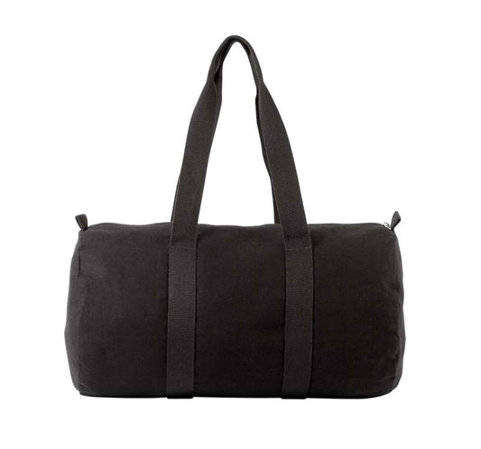 COTTON CANVAS HOLD-ALL BAG - Black/Black - Main