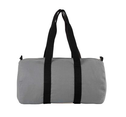 COTTON CANVAS HOLD-ALL BAG - Grey/Black - Main