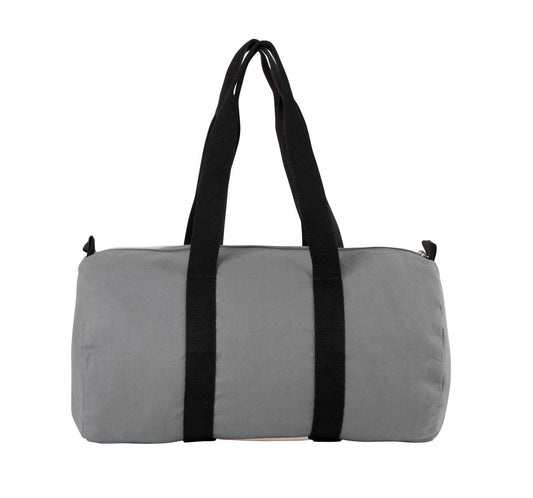 COTTON CANVAS HOLD-ALL BAG - Grey/Black - Main