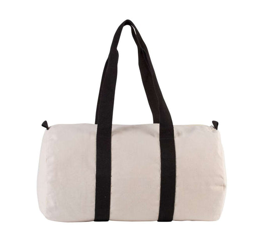 COTTON CANVAS HOLD-ALL BAG - Natural/Black - Main
