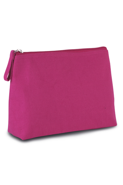 TOILETRY BAG IN COTTON CANVAS - Black - Model
