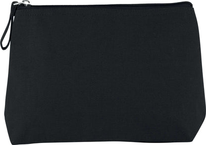 TOILETRY BAG IN COTTON CANVAS - Black - Main