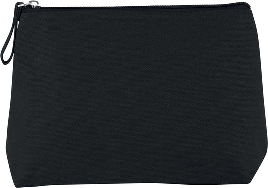TOILETRY BAG IN COTTON CANVAS - Black - Main