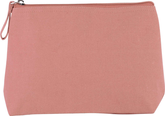TOILETRY BAG IN COTTON CANVAS - Dusty Pink - Main