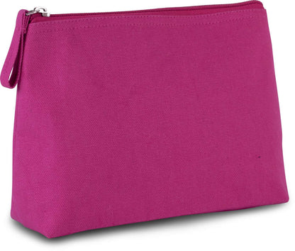 TOILETRY BAG IN COTTON CANVAS - Fuchsia - Additional
