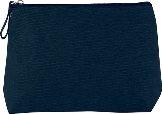 TOILETRY BAG IN COTTON CANVAS - Midnight Blue - Main