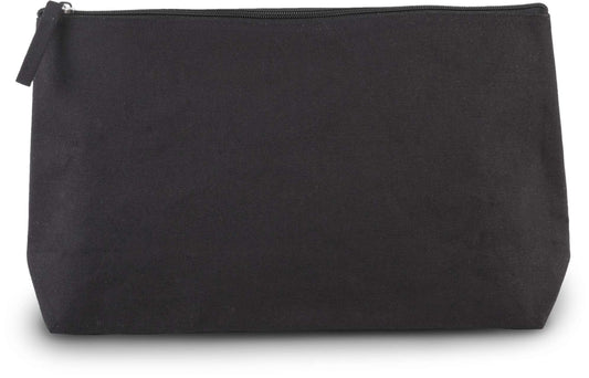 COTTON CANVAS TOILETRY BAG - Black - Main