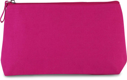 COTTON CANVAS TOILETRY BAG - Fuchsia - Main