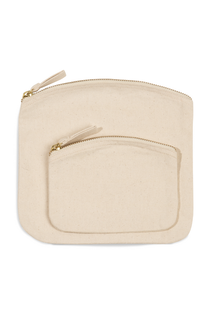 POUCH WITH ZIP FASTENING - Natural - Model