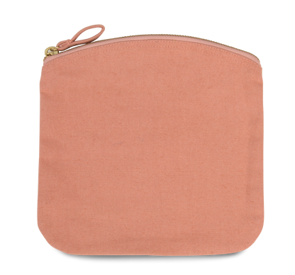 POUCH WITH ZIP FASTENING - Dusty Pink - colorimageurl