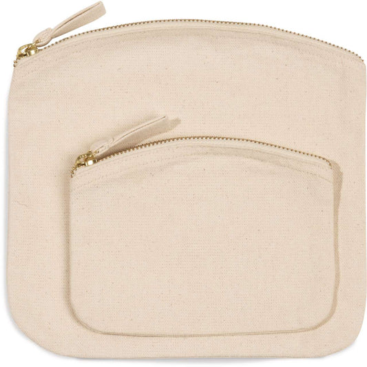 POUCH WITH ZIP FASTENING - Natural - Main