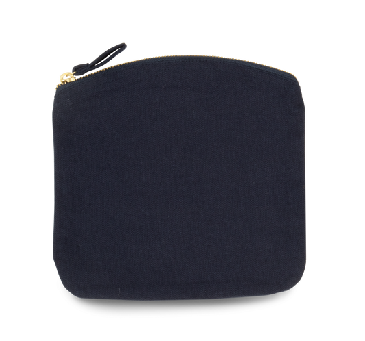 POUCH WITH ZIP FASTENING - Navy - colorimageurl