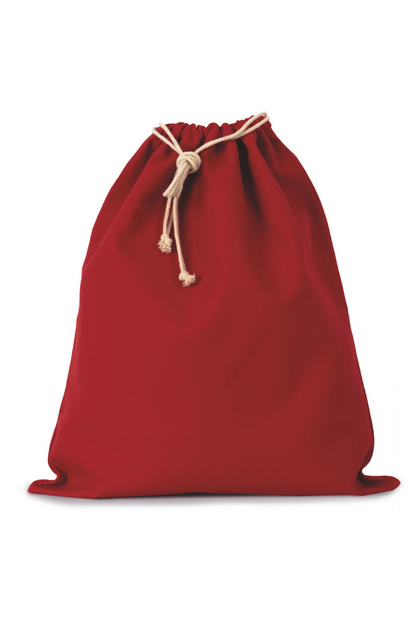 COTTON BAG WITH DRAWCORD CLOSURE - LARGE SIZE - Black - Model