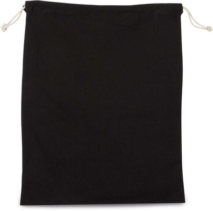 COTTON BAG WITH DRAWCORD CLOSURE - LARGE SIZE - Black - Main