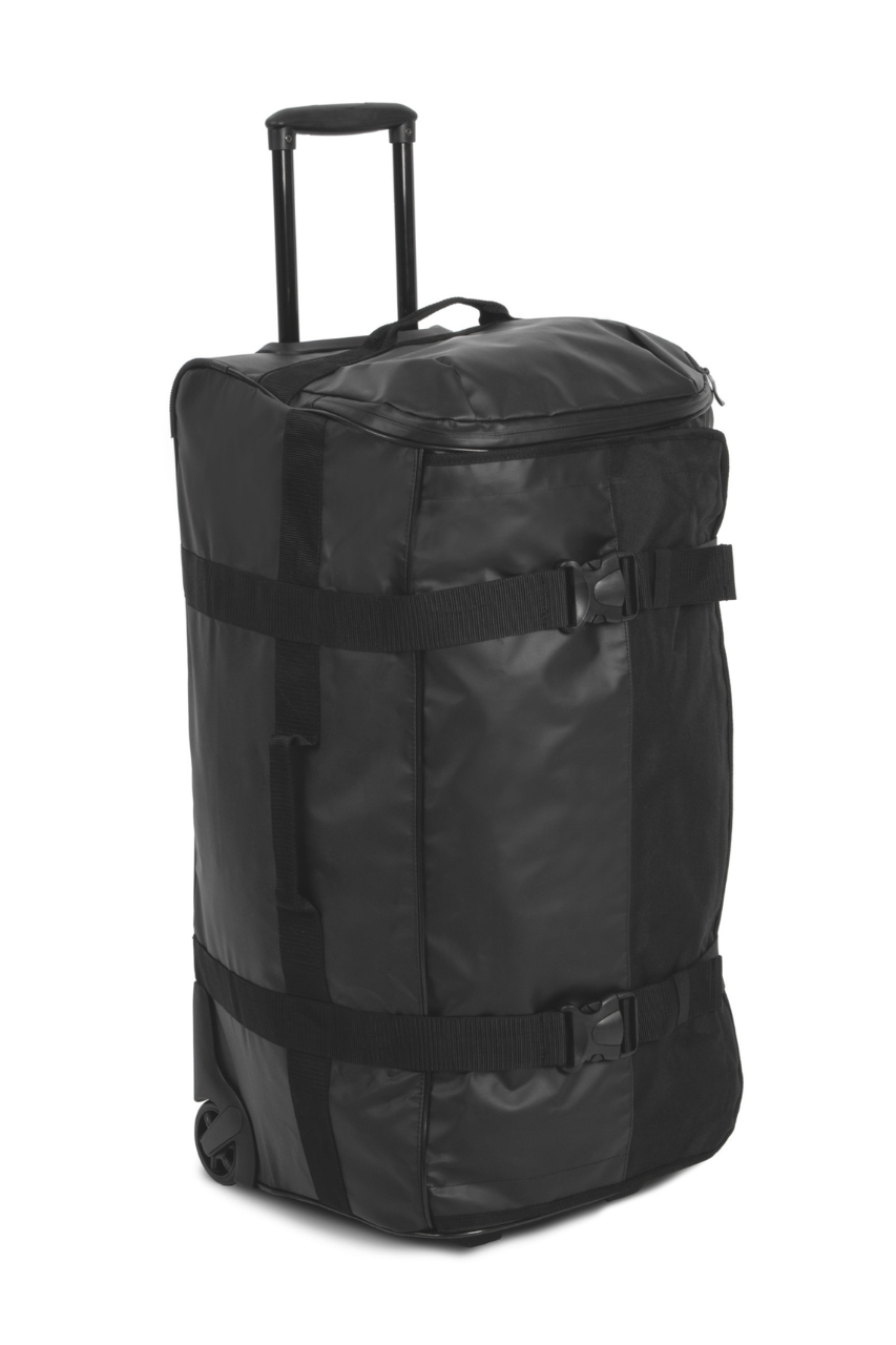 “BLACKLINE” WATERPROOF TROLLEY BAG - LARGE SIZE - Black - modelimageurl
